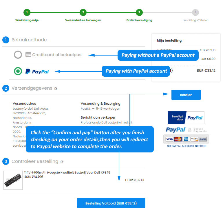 order confirmation